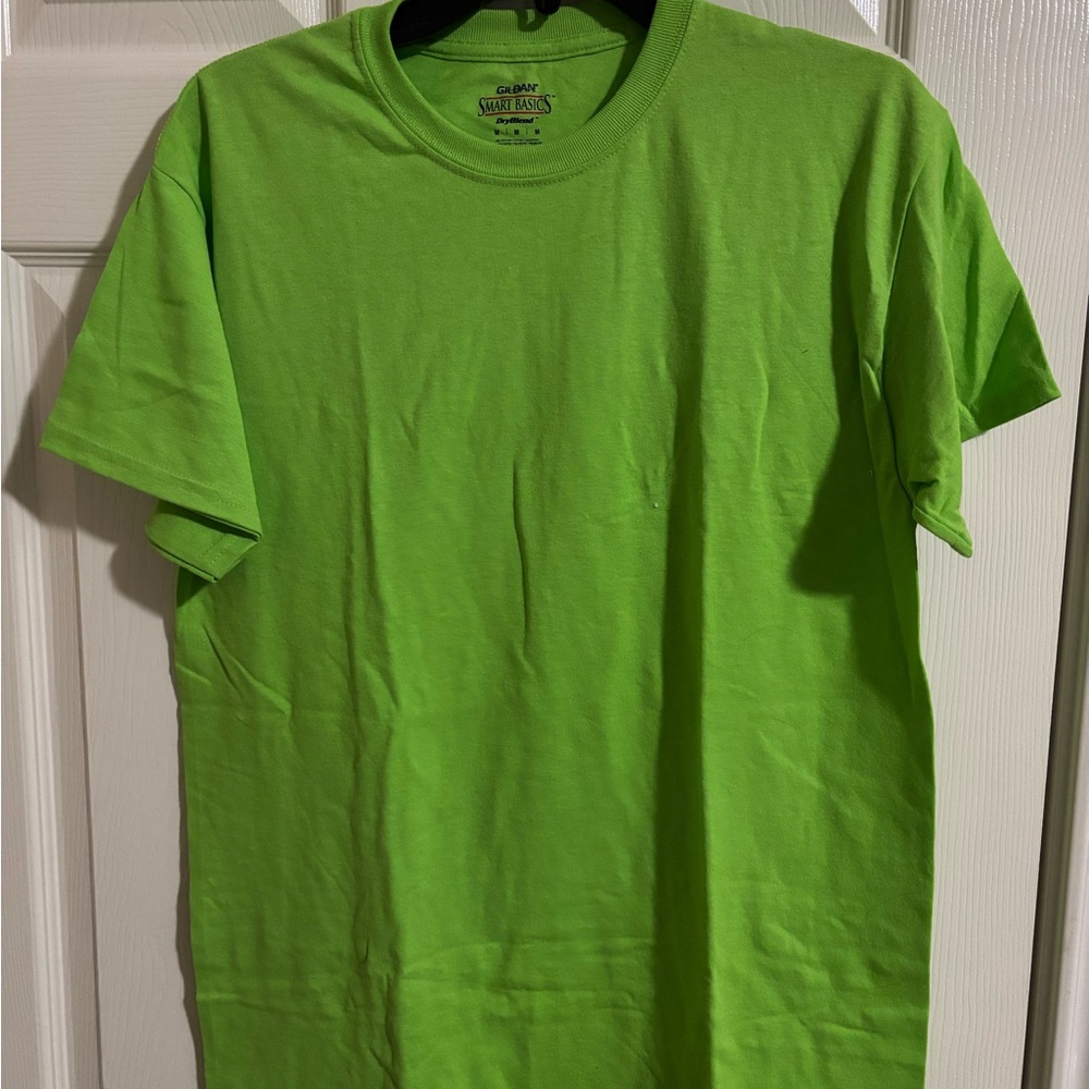 Gildan Men’s Neon Lime Crew Neck Short Sleeve T-Shirt